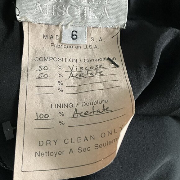 Badgley Mischka Black Gown with Silver Sequin Back-Made in USA-Size 6 - Picture 6 of 7